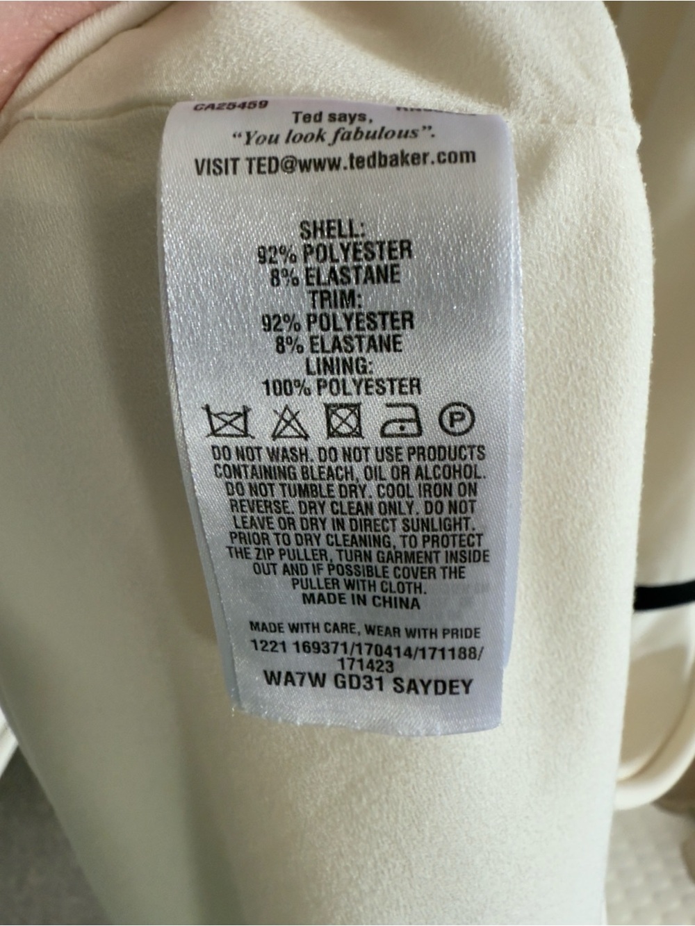 141. Ted Baker London "Saydey" sleeveless skater dress in ivory - Picture 3 of 10